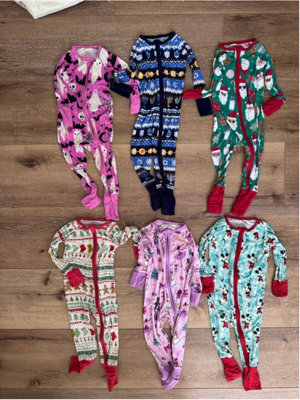 Little Sleepies Holiday Pajama Bundle 6-12 Months